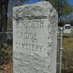 closeup of granite sign